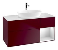Villeroy & Boch Finion Waschbeckenunterschrank FüR Becken Mittig Regal Rechts...