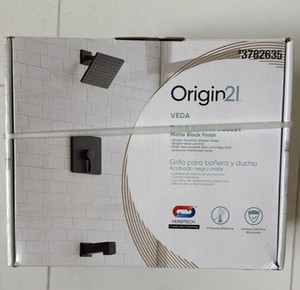 Origin21 shower head and handle   3782635 NEW SEALED