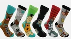 NEW Hanna-Barbera Characters Adult Casual Crew Socks 6-Pack FLINTSTONES SCOOBY