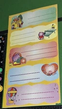 Vintage Stickers Spanish Bears Actions Labels  1 Sheet Big  code18-1