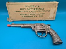Kilgore Warrior 1926 Cast Iron Cap Gun Fifty Shot Repeater Cross Medallion Grip