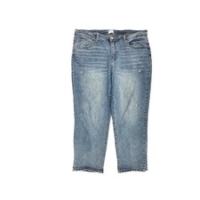 Time And tru Distressed Boyfriend Women's size 18 Dark Blue Denim jeans