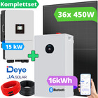 16,2 kWp Solaranlage Komplettpaket mit Speicher Photovoltaikanlage 16kW Deye Set