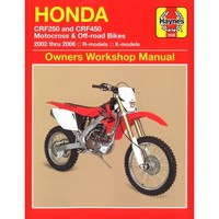 Honda CRF250 CRF450 2002-2006 R-Models / X-Models Repair Manual Haynes