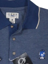 NWT GEAR FOR SPORTS VTG M&M'S CANDY MEDIUM RUGBY POLO SHIRT M&MS SHORT SLEEVE SS