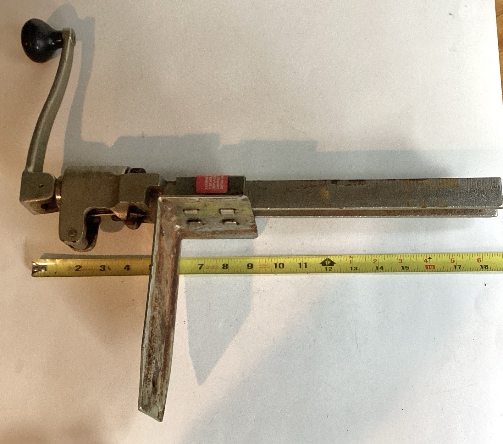 Vintage Edlund No. 1 Heavy Duty Commercial Manual Can Opener Table Mount/Base