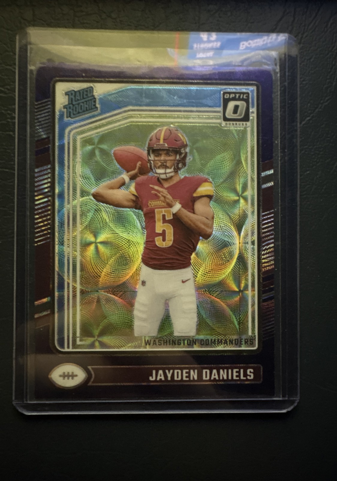2024 Panini Donruss Optic - Rated Rookie Jayden Daniels #248 Purple Scope Prizm