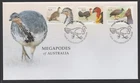 AUSTRALIA 2022 - MEGAPODES Wildlife BIRDS set of 3 V F USED on FDC  in stock now