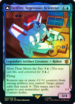 MTG フェイタリズム foil 未開封 MTG FOIL Jetfire, Ingenious Scientist // Jetfire, Air Guardian