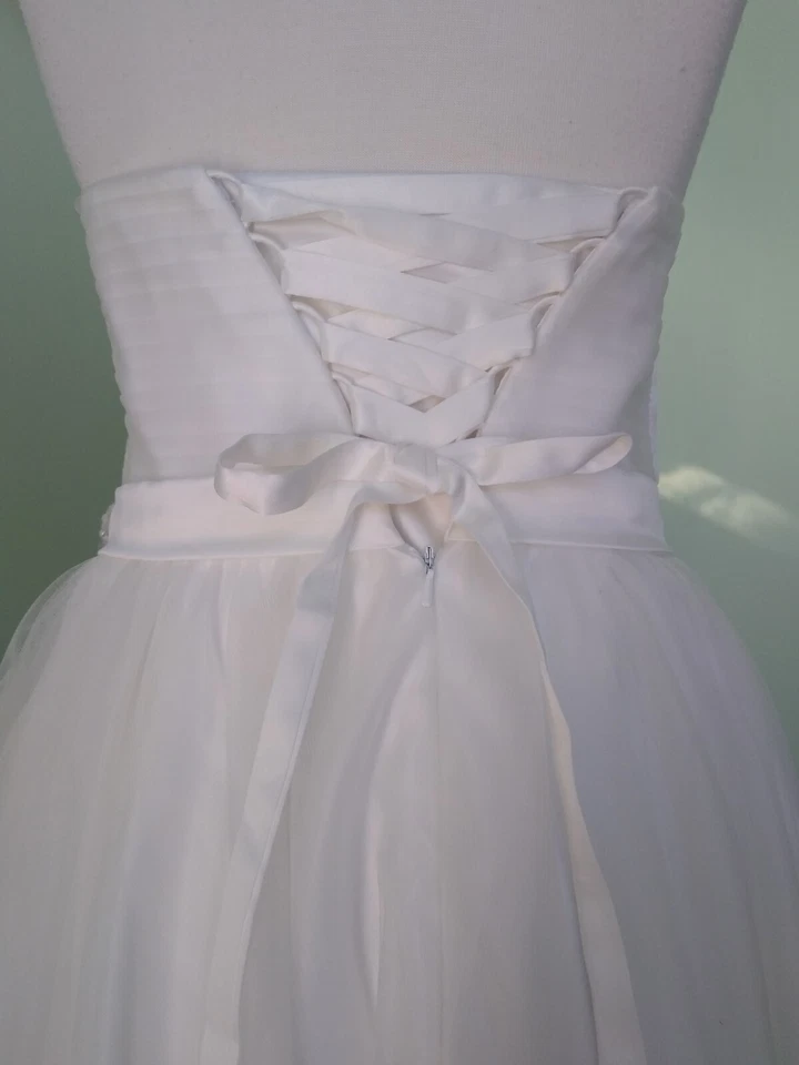 Vestido de novia JJ'S HOUSE largo té con velo talla 12 nuevo con etiquetas hermoso ❤️ Foto 4 de 4