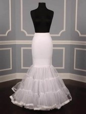 Mermaid Trumpet Slip Petticoat Crinoline Spandex Fitted Flare for Wedding Dress