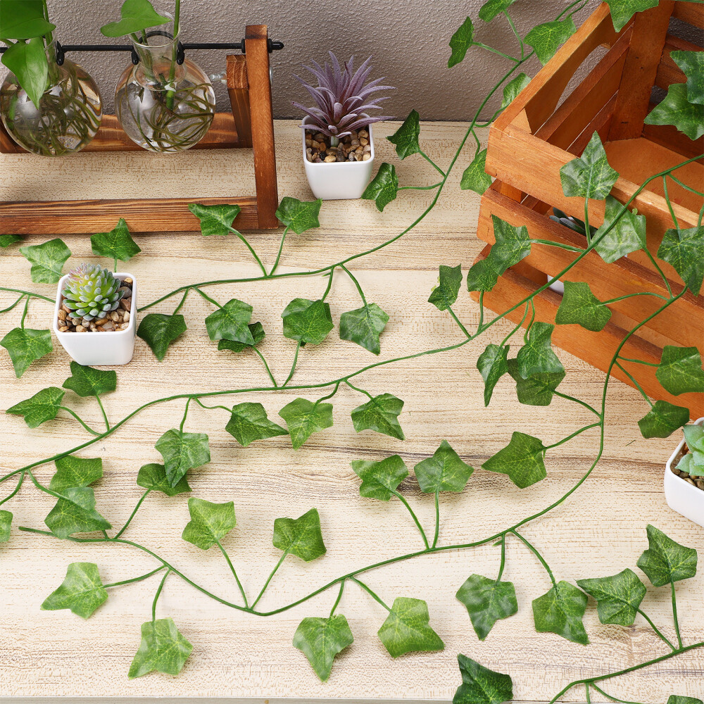 24 Pcs Fake Vines Artificial Vines Green Vines Decorations Hanging