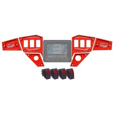 Dash Panel Plate SUNSET RED Polaris GPS Display 2015 RZR 900 Trail 6pc USA Made