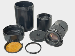 KOMZ ZENIT JUPITER-11A 135mm f4 PORTRAIT M42 35mm Camera PRESET LENS+HOOD+CASE++