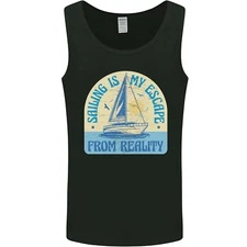 Sailing My Escape From Reality Sailor Mens Vest Tank Top