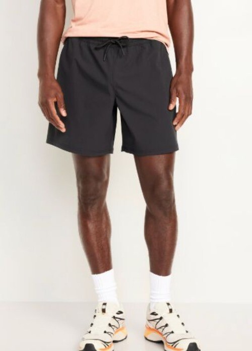 "OLD NAVY dynamic tech woven shorts 7\" inseam in black size S Small Mens Athletic"
