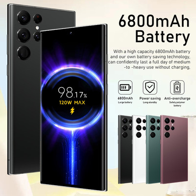 Unlocked 7.3'' S23 Ultra 5G Smartphone 8GB+256GB Android 13 Dual SIM Mobile Phone