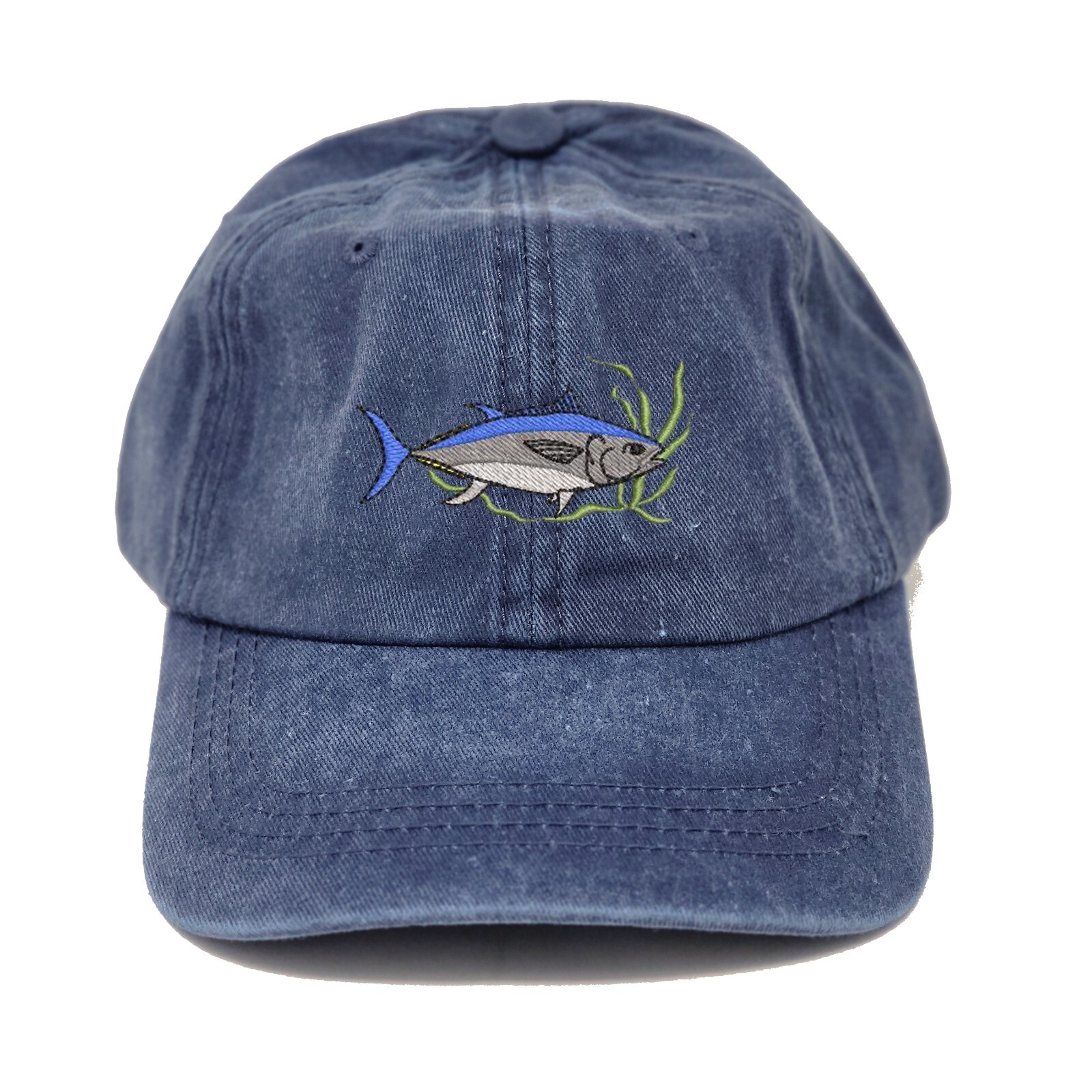 Wildlife Tuna fish embroidered dad hat, Tuna embroidered fishing cap hat