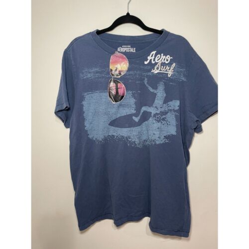 13 year old Aeropostale T-Shirt Size XXL Beach Scene "Surfs Up" - Picture 1 of 5