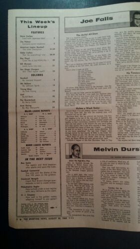 1969 Sporting News ST LOUIS Cards Steve CARLTON Ray Floyd Palmer OJ Red RARE Ad - Picture 2 of 12