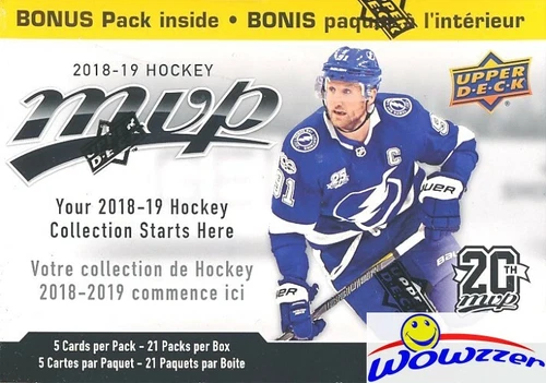 2018/19 Upper Deck MVP Hockey EXCLUSIVE HUGE 21 Pack Factory Sealed Blaster Box