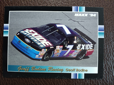 【箱開封済・パック未開封】MAXX ’95 Series One NASCAR 7 GEOFF BODINE EXIDE BATTERIES 