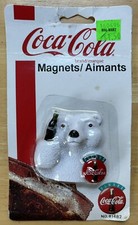 NOS Vintage 1995 Coca-Cola Magnet Polar Bear 3 1/4"