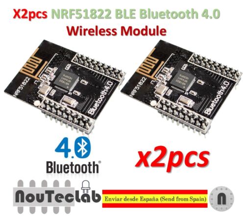 2 pièces carte de communication module sans fil Bluetooth CORE51822 BLE4.0 NRF51822 - Photo 1/4