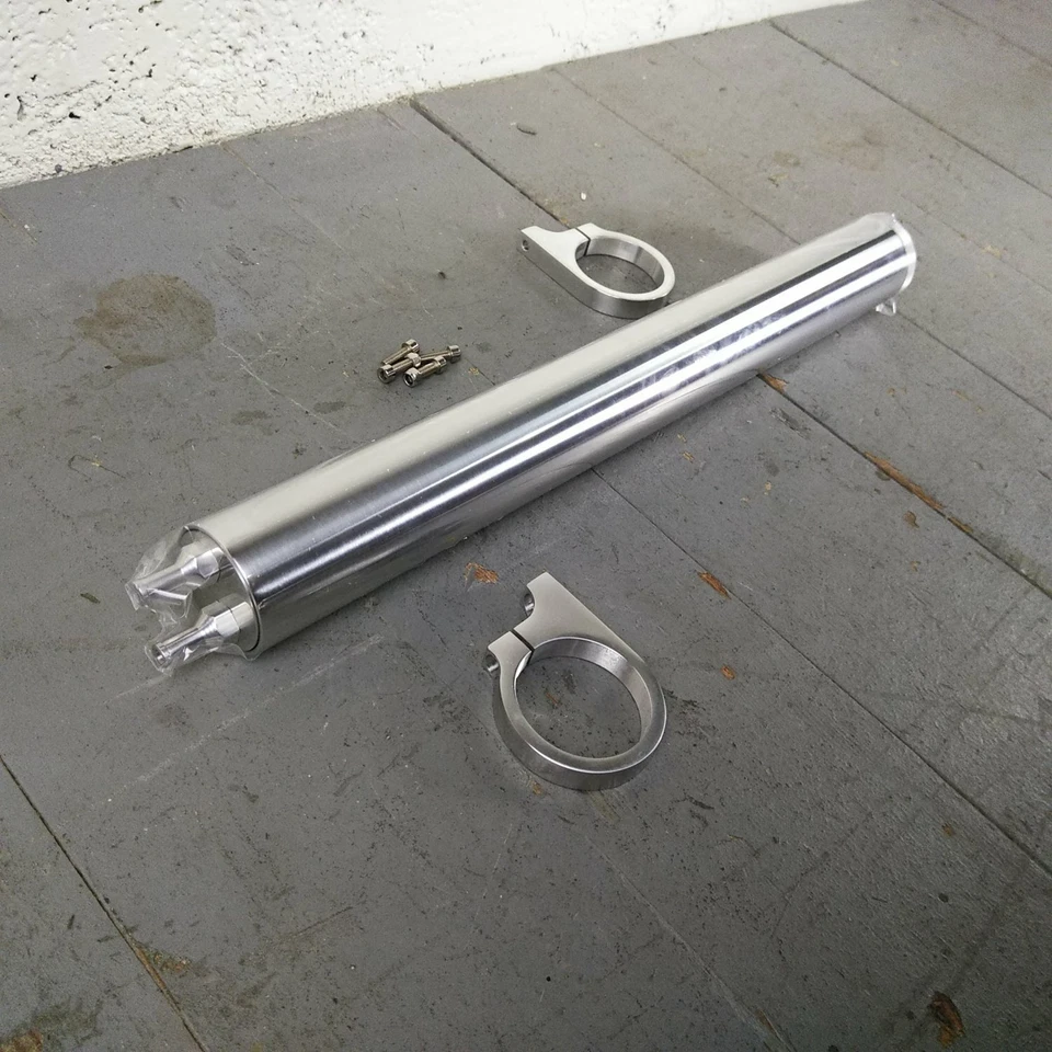 Chevy II Nova 1962-67 17" Billet radiador desbordamiento tanque Puke 283 230 300 ss gm  Foto 3 de 4