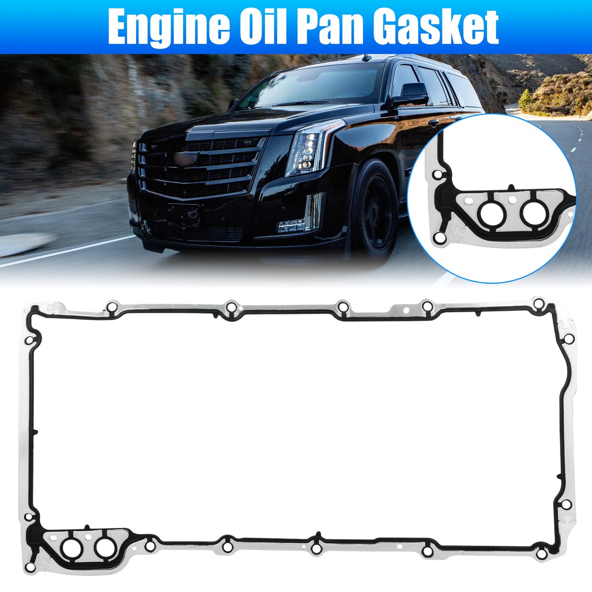 12612350 Gasket Oil Pan Gasket &amp; Pump Pickup Tube O-Ring Set - Fits Chevy GM Trucks &amp; SUVs 4.8L-6.2L GM Engine Gaskets