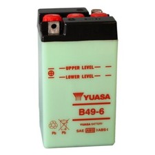 MOTO GUZZI Lodola 175 1957-1962 BATTERIA YUASA B49-6 6V/8AH