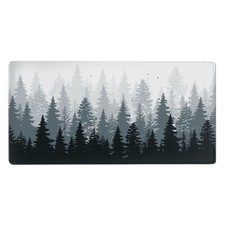3XL Huge Mouse Pads Oversized 48''x24''Gaming Mouse Mat Forest Background Pat...