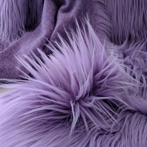 2 Long Pile Faux Fur Lavender Lilac Baby Purple Amethyst Home Art