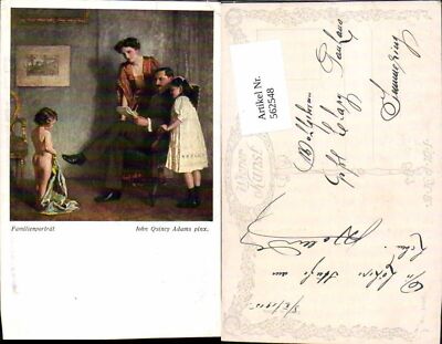 562548,Künstler AK John Quincy Adams Familienportrait pub B.K.W.I.  1099