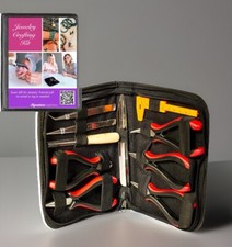 Tool Kit Repair Tools  7 Pliers. Jewelry Making Supply Kit PLUS LED Flashlight