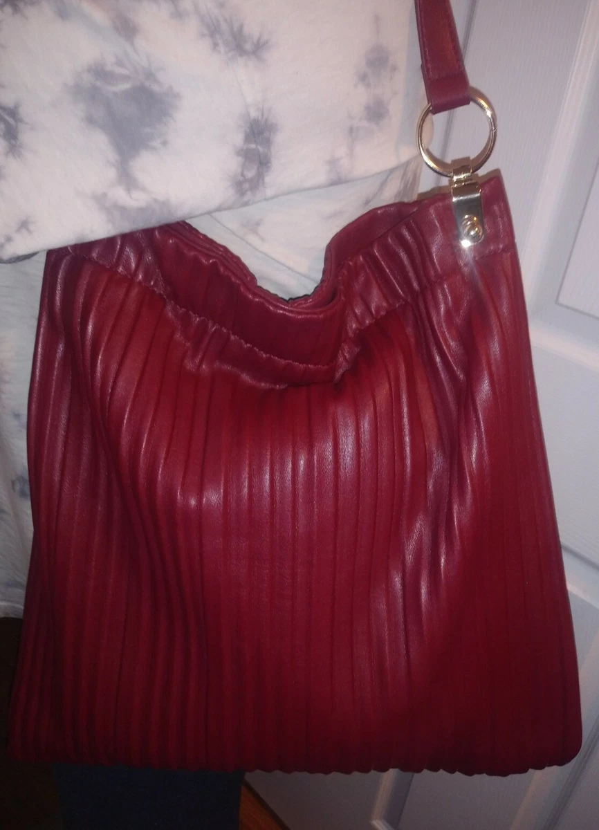 Zara red top tote bag