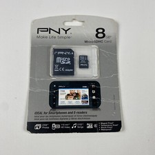 PNY 8GB SDHC Class 4 SD Flash Memory Card Camera 8 G GB New Sealed