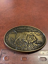 Running Strong For American Indian Youth 1997 Belt Buckle FREE SHIPPING
