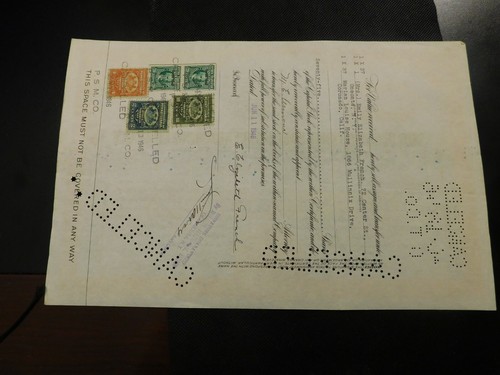 1945 THE PENNSYLVANIA SALT MANUFACTURING COMPANY STOCK CERTIFICATE! e1246USC2 - Picture 2 of 4