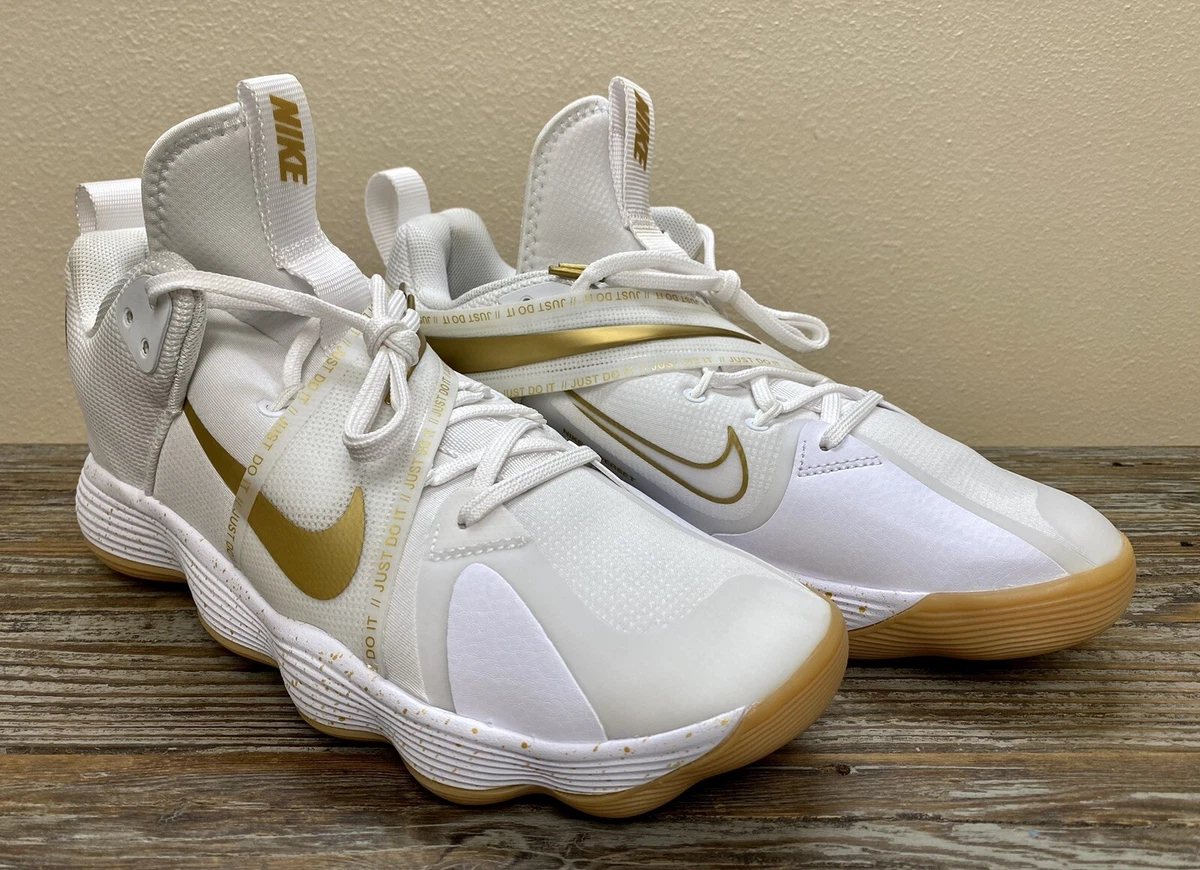 Nike React HyperSet SE White Gold Volleyball SAMPLE DJ4473 170