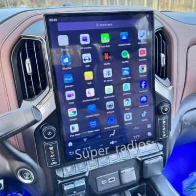 For Chevrolet Silverado 2019-2023 Android 13 Vertical Screen 15.6'' car GPS Radio