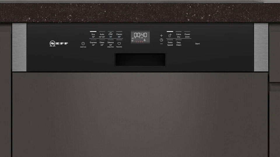 TOP Neff S147EAS36 Einbau Geschirrspüler 60 cm Teilintegriert Bedienblende - Bild 2 von 3