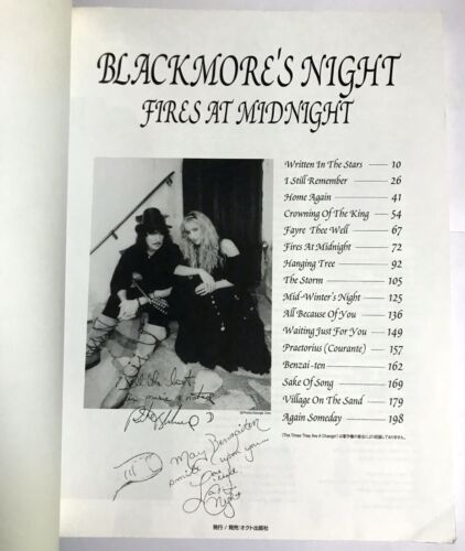 BLACKMORE'S NIGHT FIRES AT MIDNIGHT BAND PARTITURA JAPÓN GUITAR TAB - Imagen 2 de 4