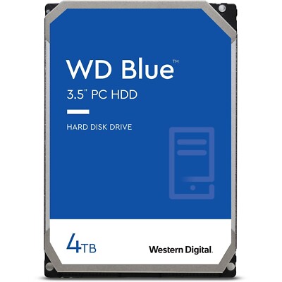 NEW WD Blue 3.5'' 4TB SATA III 6Gb/s Internal Hard Drive HDD WDBH2D0040HNC-NRSN