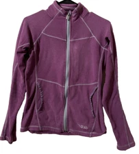 Rab Women's Small Long Sleeve Full Zip Polartec Fleece Light Purple