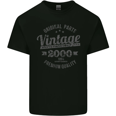 Vintage Jahr 26. Geburtstag 2000 Herren Baumwoll T-Shirt Tee Top
