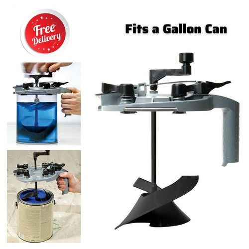 1 Gal Paint Can Mixer w/Lid Pistol Grip Handle Pour Spout Stirring