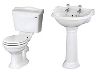 Traditional Bathroom Basin Sink And Toilet Wc Cistern Pan With Seat Set Suite Traditional Bathroom Basin Sink And Toilet Wc Cistern Pan With Seat Set Suite
