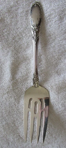 Old Mirror Towle Sterling Silver Cold Meat Beef Serving Fork