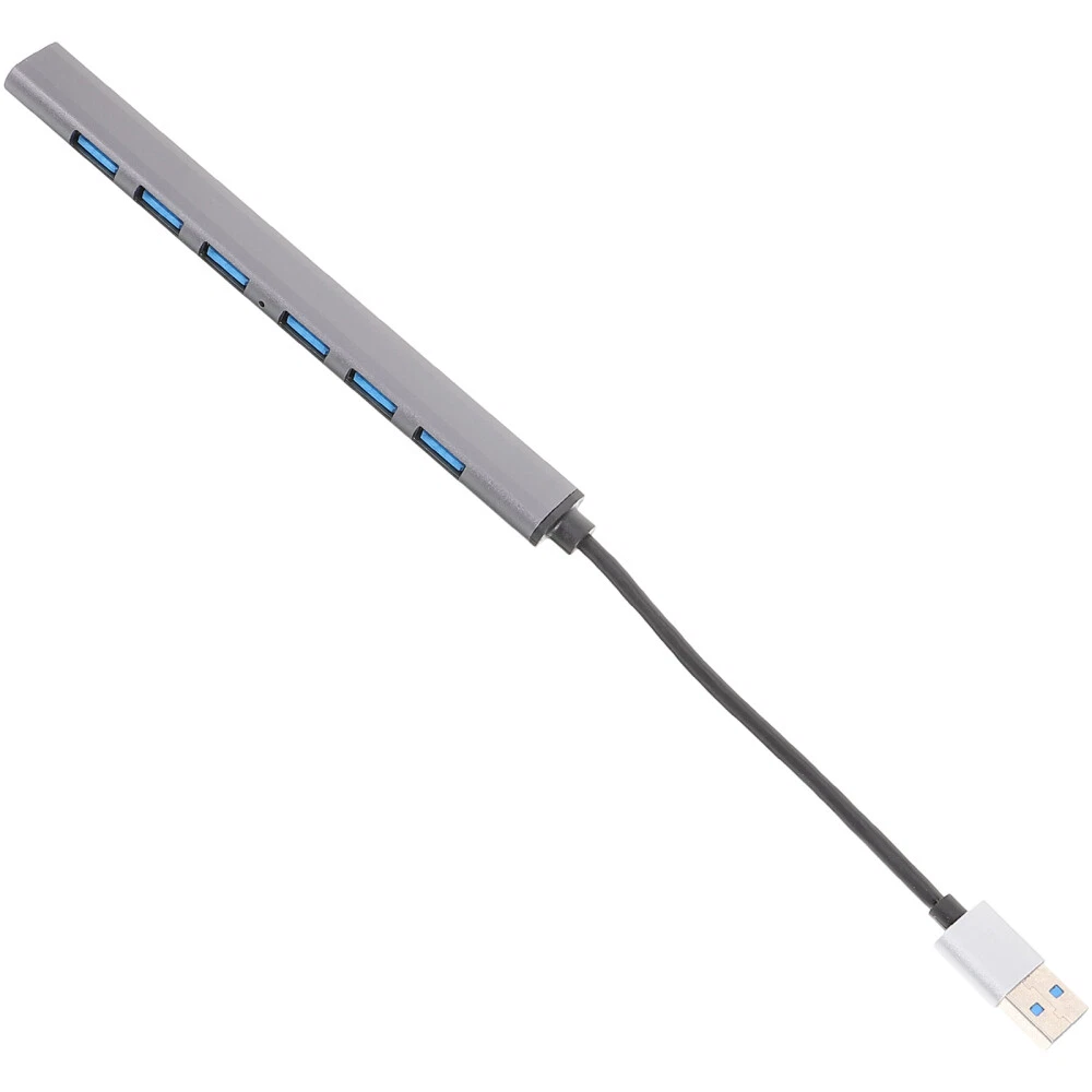 7-Port USB Hub for Desktop - High-Speed Data Transfer & Charging